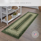 Maples Rugs Marion Bohemian Braided-Style Print Runner Rug – Made in USA – - Image 2