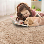 OLANLY Beige Round Rugs for Bedroom - Image 5