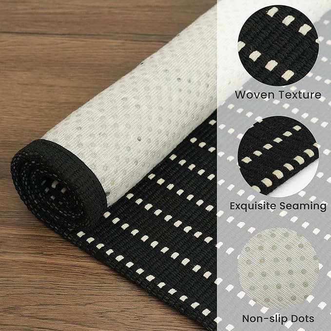 EARTHALL Washable Runner Rug 2x6 Ft Non Slip Runners - Image 5