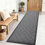 OLANLY Front Door Mat Outside Entrance 71x23, Heavy Duty Sturdy Natural Rubber by OLANLY