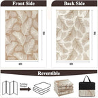 Pauwer Waterproof Outdoor Rug 6x9, Reversible Plastic Straw Patio Camping Rug - Image 2