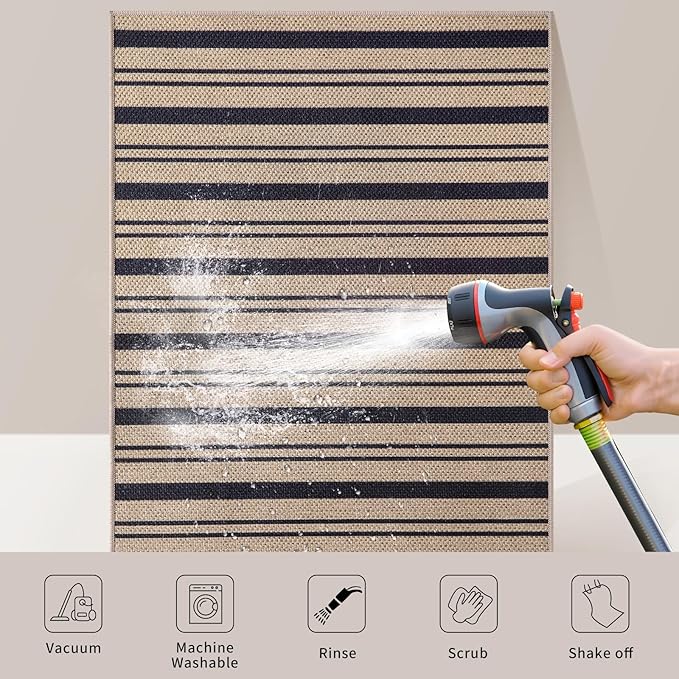 Tangsoo Stripe Easy Jute Rug 4x6 - Image 5