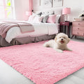 OLANLY 3x5 Machine Washable Small Bedside Rug, Soft Fluffy Shaggy Rugs by OLANLY