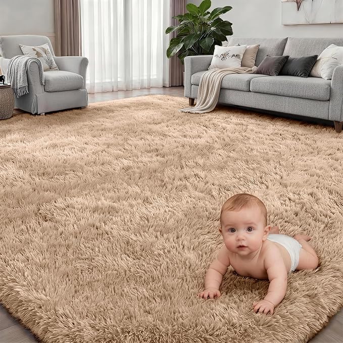 Fluffy 4x6 Area Rugs for Living Room Bedroom: Ultra Soft Shag Rug Non-Slip - Image 2