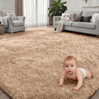 Fluffy 4x6 Area Rugs for Living Room Bedroom: Ultra Soft Shag Rug Non-Slip - Image 2