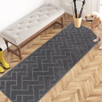 PURRUGS Dirt Trapping Door Mat 24" x 70", Non-Slip Machine Washable Entry Rug by PURRUGS