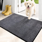PURRUGS Dirt Trapping Door Mat 20" x 31.5", Non-Slip Machine Washable Entryway by PURRUGS
