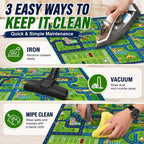 yongjoy Car Rug Road Map Area Rug, Colorful Car-Themed Design, Soft Low-Pile - Image 5