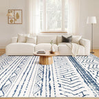 Nakagishi 5x7 Area Rug Living Room: Machine Washable Boho Large Neutral - Image 4