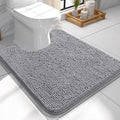OLANLY Toilet Rugs U-Shaped 24x24, Extra Soft Absorbent Chenille Contour by OLANLY