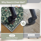36"x60" Office Chair Mat for Hardwood Tile Floor, Under Desk Carpet Protector - Image 4