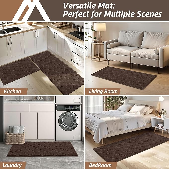 COSY HOMEER Soft Kitchen Rugs for in Front of Sink Super Absorbent Kitchen - Image 6