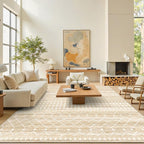 Miukiki 8x10 Area Rug for Living Room Moroccan Washable Rugs Non Slip Indoor by Miukiki