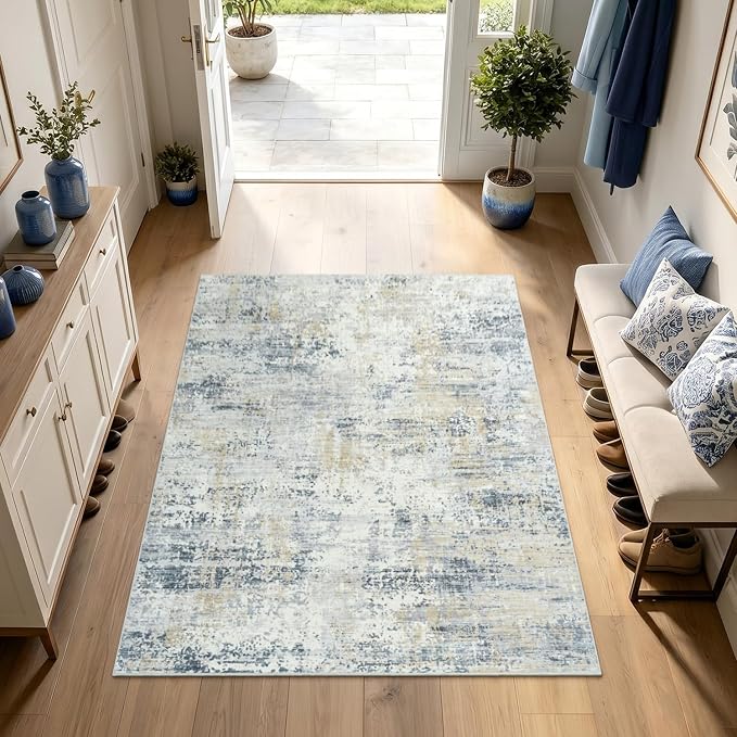 3x5 Area Rug Non-Slip, Machine Washable Soft Low Pile Small Rugs - Image 7