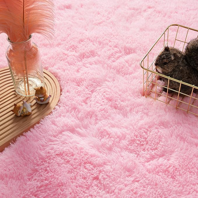 Andecor Soft Fluffy Bedroom Rugs, 5 x 8 Feet Indoor Shaggy Plush Area Rug - Image 4