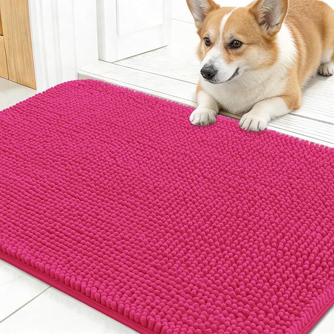 OLANLY Dog Door Mat for Muddy Paws 30x17, Absorbs Moisture and Dirt, Absorbent by OLANLY