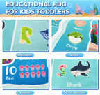 ABC Kids Ocean Rug for Playroom, 3x5 ft Alphabet Classroom Rug, Educational - Image 5