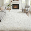 Fluffy 5x7 Area Rugs for Living Room Bedroom: Ultra Soft Shag Rug Non-Slip by Luxturiy