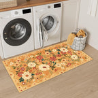 DUKINO 2x4 Rug for Entryway, Washable Kitchen Floral Runner Rug - Image 4
