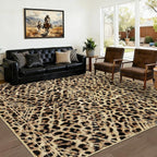 BESTSWEETIE Area Rug 8x10 Rug Machine Washable Non-Slip Low Pile Print Pattern by BESTSWEETIE