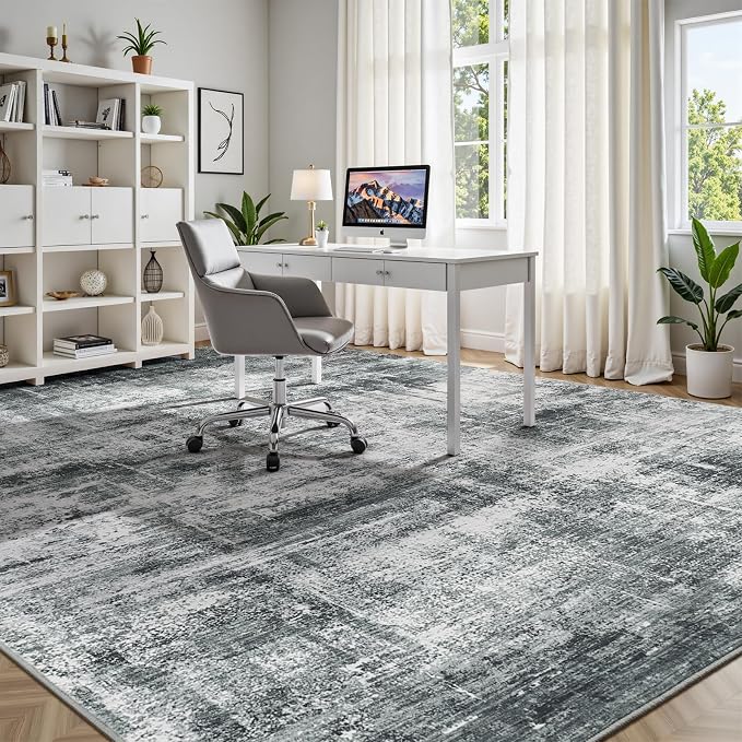 Lofus 5x7 Area Rug for Living Room, Neutral Modern Washable Carpet for Bedroom - Image 4