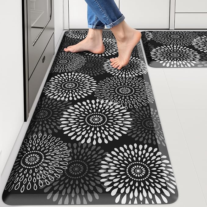 LuxStep Kitchen Mats for Floor, 0.47 inch Thicker Cushioned Rug Anti-Fatigue by LuxStep