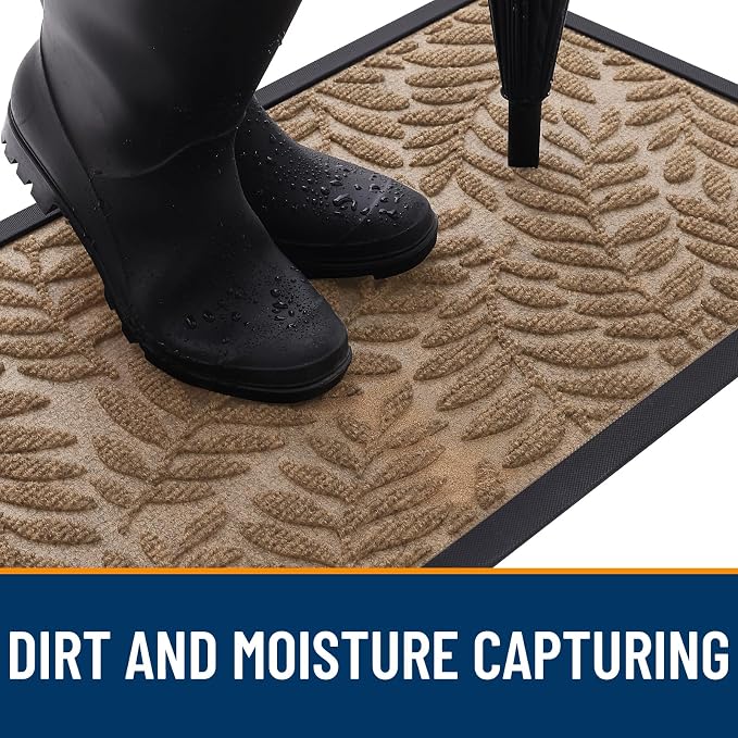 OLANLY Door Mat Indoor Outdoor Entrance, Waterproof All-Weather All-Season - Image 5