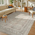 Lessymo 5x7 Area Rugs for Living Room, Machine Washable Non Slip Rug, Soft Low by Lessymo