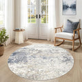 DMOYEST 5ft Round Area Rug Living Room Rugs by DMOYEST