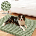 Smiry Dog Door Mat for Muddy Paws 30x20, Absorbent Dirt Trapper, Non-Slip - Image 2