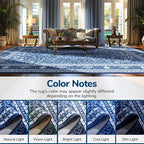 Lessymo 8 x 10 Area Rugs for Living Room- Machine Washable Area Rugs Boho Faux - Image 7