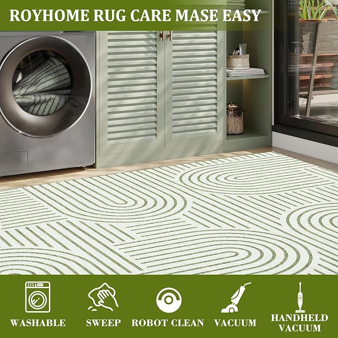 ROYHOME Modern Rug 2.5x8 Runners - Image 7