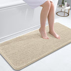 OLANLY Bathroom Runner Rugs 47x20, Extra Soft Absorbent Chenille Bath Rugs by OLANLY