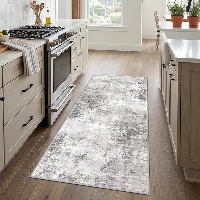 IOHOUZE Abstract Runner Rug 3x6 Ft Washable Runners - Image 2