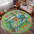 Car Rug Play Mat for Kids Toy Cars, Road Traffic Playmat for Kid Bedroom by PlumlikHomeDecor