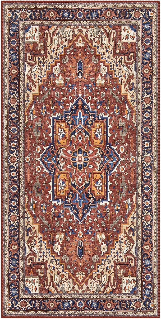 Moynesa Ultra-Thin Washable Kitchen Rugs, 2x4 Small Entryway Rug Door Mat Non - Image 9