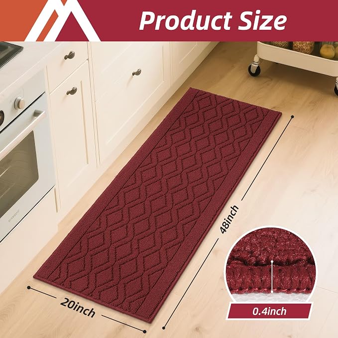 COSY HOMEER-Kitchen-Rugs-and-Mats 20"x48" Non Slip Kitchen Mats - Image 2