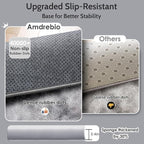 Amdrebio Tie-Dyed Light Grey Round Area Rug 4Ft - Image 8