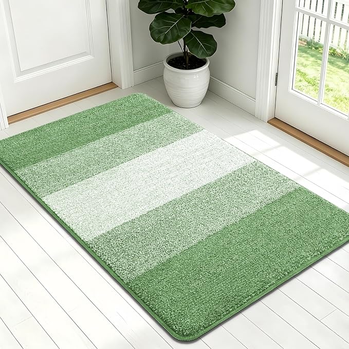 Kitinjoy Indoor Outdoor Door Mat, 54x32 Non-Slip Absorbent Dirt Trapper by Kitinjoy