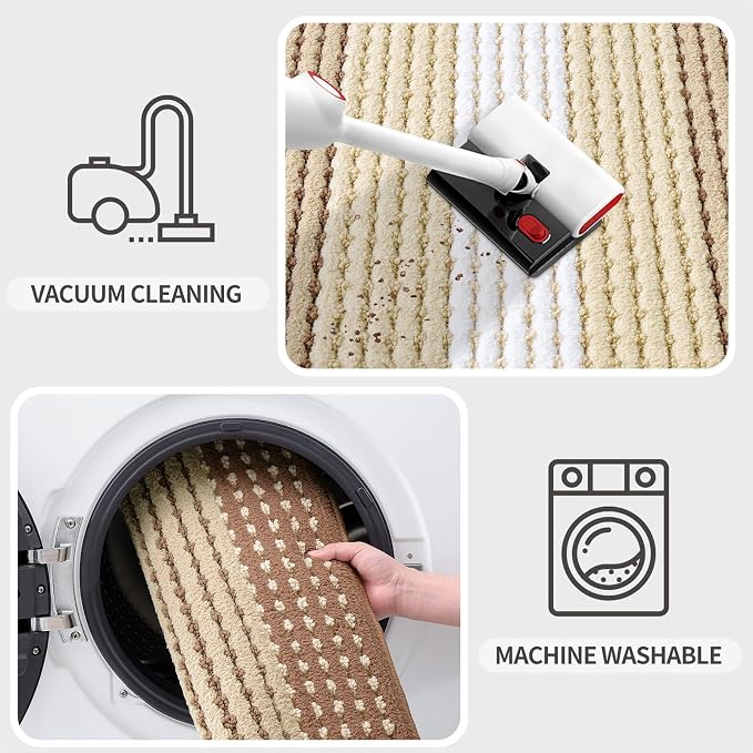 Kitinjoy Indoor Outdoor Door Mat, 59x20 Non-Slip Absorbent Dirt Trapper - Image 5