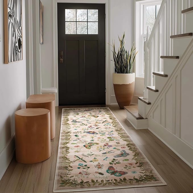 Machine Washable Runner Rugs for Entryway: 2'x6' Kitchen Rug Stain Resistant - Image 2