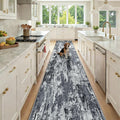 RELEANY Washable Area Rugs 2'6"x14 Non-Slip Modern Abstract Soft by RELEANY