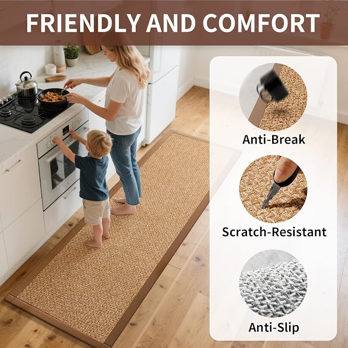 YDKGL Kitchen Runner Rugs Non Slip Washable, Super Absorbent Kitchen Mats - Image 2