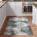 Entryway Rug 3x5 Grey Door Mat Indoor Entrance 36x60, Washable Small Throw Rugs - Image 2