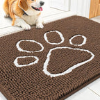 Smiry Dog Door Mat for Muddy Paws, Absorbent Dirt Trapper Non Slip Quick Dry by Smiry