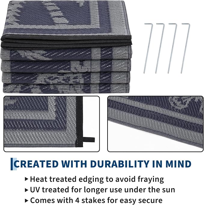 Garvee Outdoor Rug 8x10 Waterproof - Image 4