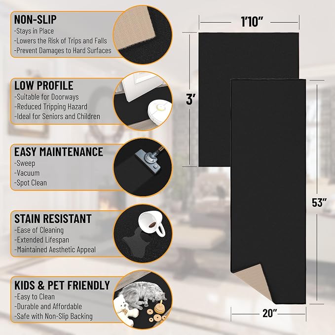 Ottomanson 2-Piece Kitchen Rug Set - Image 2