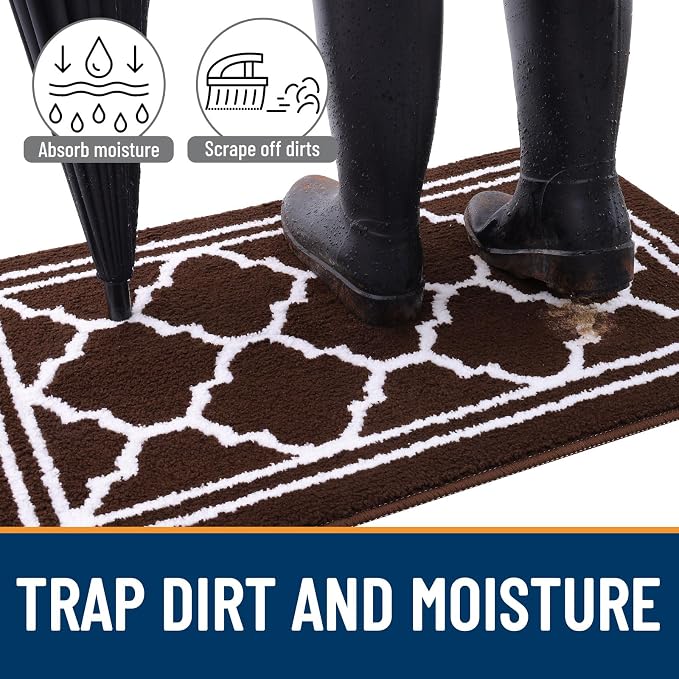 Buganda Indoor Door Mat, Dirt-Resistant and Absorbent Doormat, Low Profile - Image 2