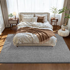 Pettop 5x7 Grey Area Rugs for Living Room Bedroom, Thickened Memory-Foam Throw - Image 3