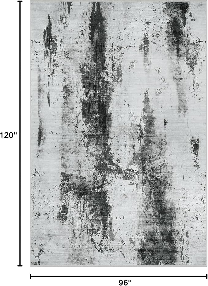 8x10 Area Rugs Washable Rug: Modern Abstract Living Room Rug Soft Anti-Skid - Image 2